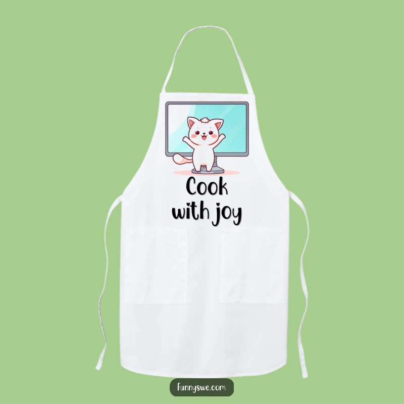 Funny Kawaii Tech Dancer Apron - Hilarious Digital Creator Gift