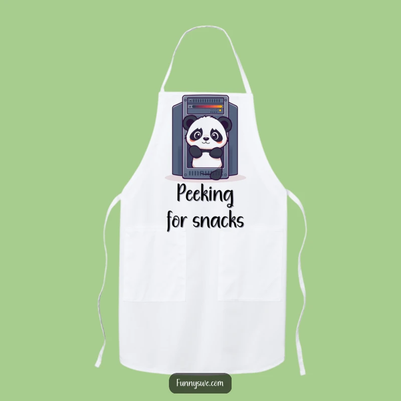 Funny Panda Apron - Chef's Server Rack Delight for Kitchen Geeks