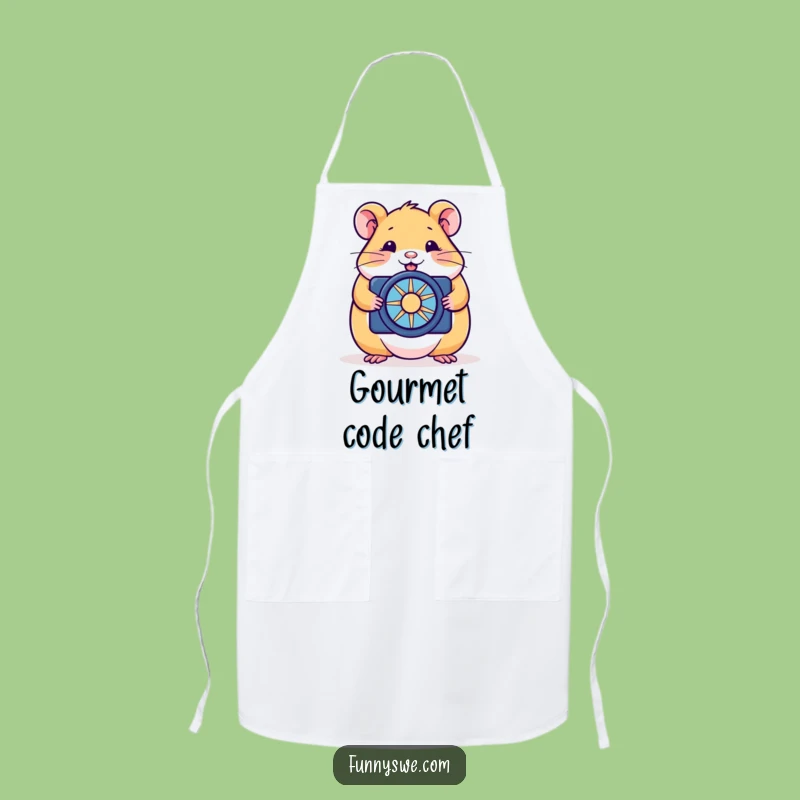 Funny Hamster Web Dev Apron: Hilarious Kitchen Wear for Coders