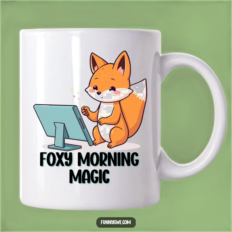 Kawaii Fox Web Designer Funny Mug - Magical Creator Gift!