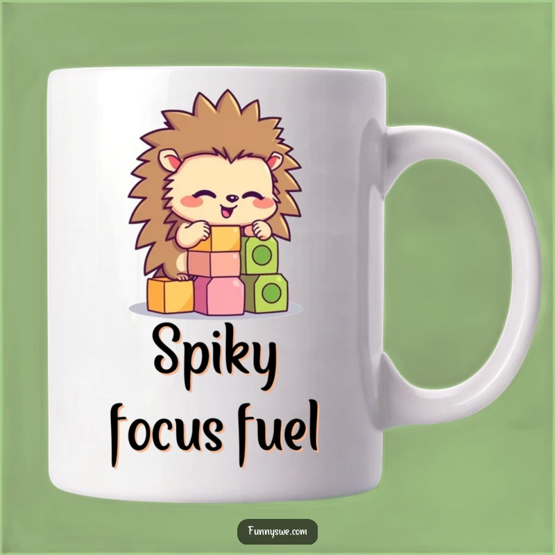 Funny Hedgehog Coder Mug: Hilarious Tech Gift for Programmers