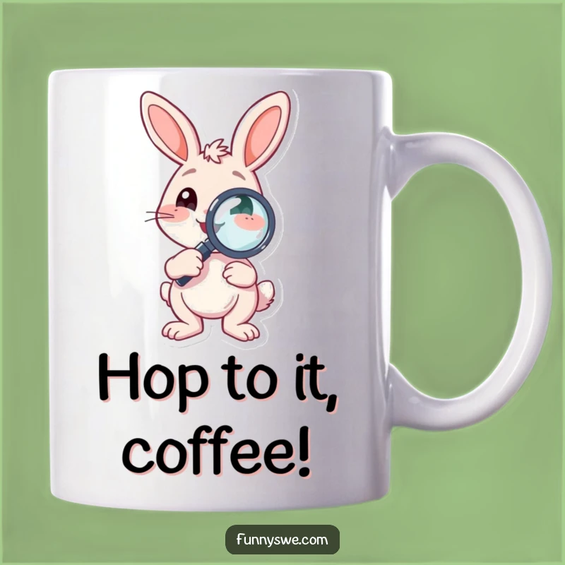 Funny Bunny Debugger Mug: Hoppy Humor for Coders Who Love to Find Bugs!