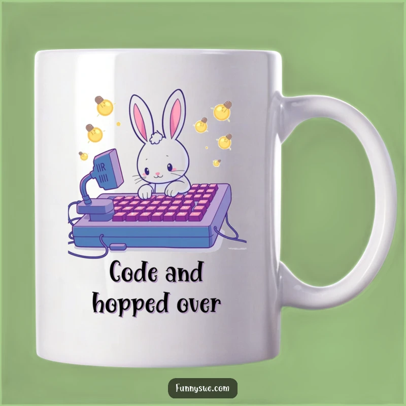 Kawaii Rabbit Coder Funny Mug - Genius Tech Gift for Coders!