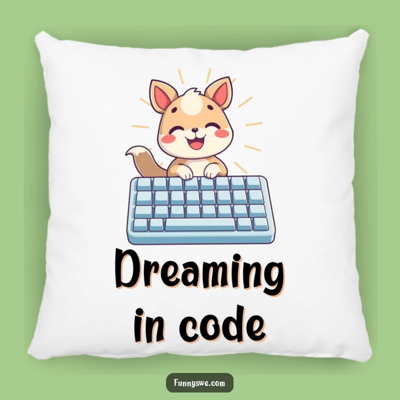 Funny Cheerful Keyboard Animal Pillow - Cozy & Uplifting Decor