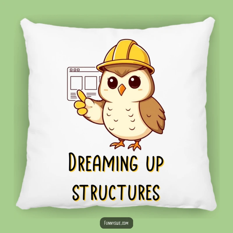 Funny Owl Project Manager Pillow - Comfy Strategic Decor