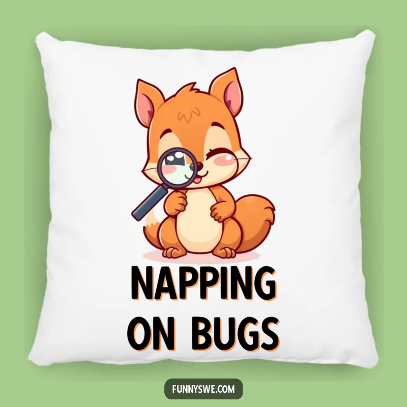 Funny Kawaii Squirrel Pillow - Cute & Comfy Coding Companion