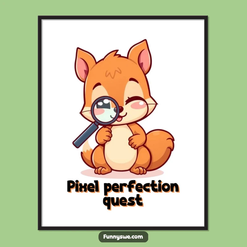 Funny Kawaii Squirrel Digital Art - Instant Hilarious Website Tester Download