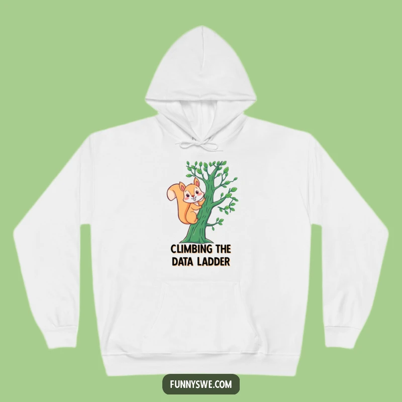 Cozy Funny Squirrel Binary Hoodie: Warm and Hilarious Coder Gear