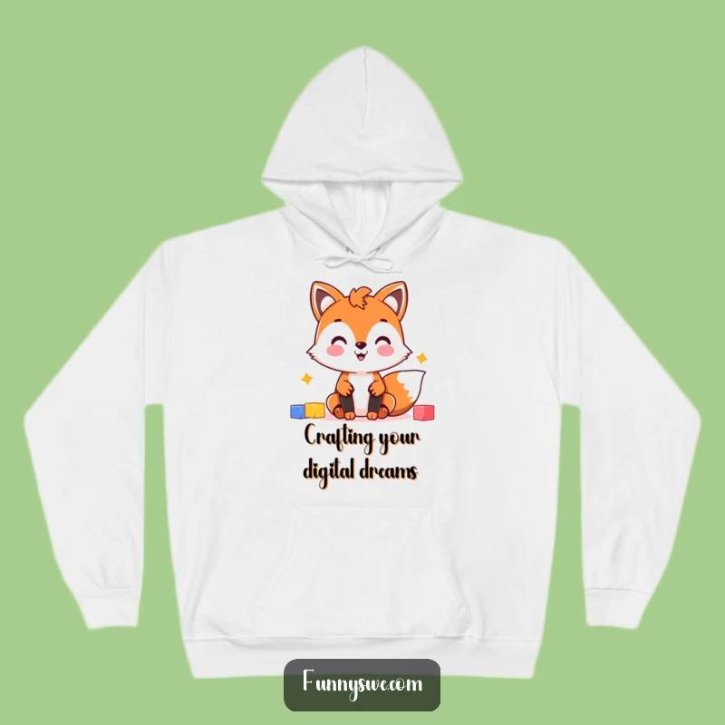 Funny Fox Web Designer Hoodie: Cozy Up While Building Amazing Websites