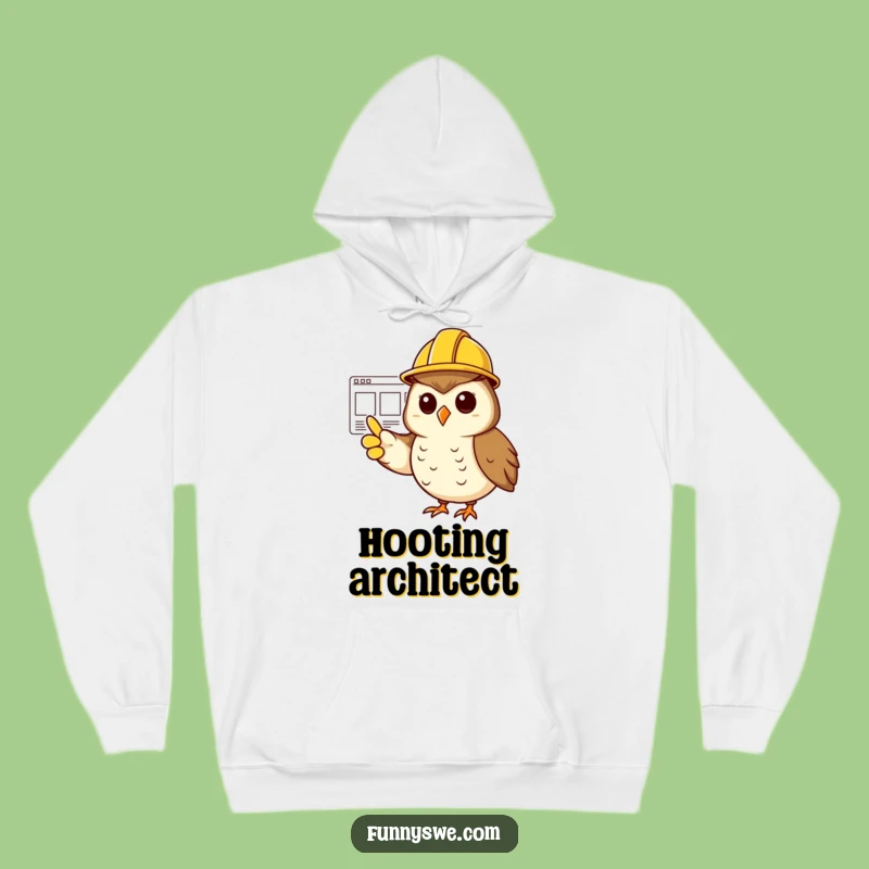 Funny Owl Project Manager Hoodie - Cozy & Strategic Gift