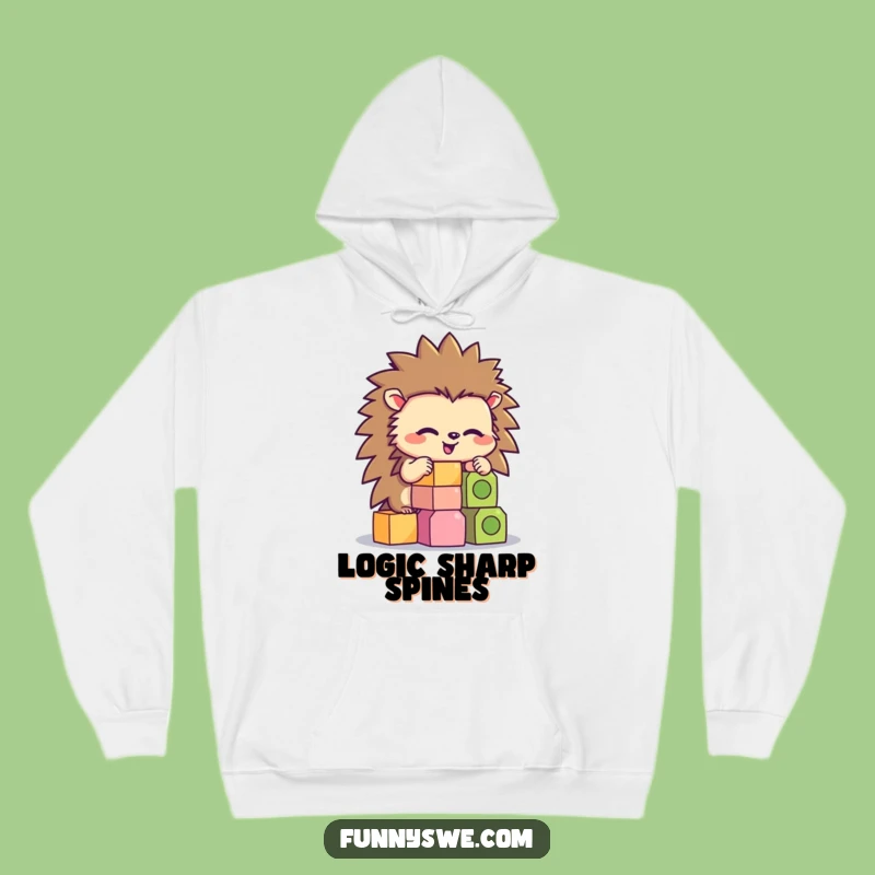 Funny Hedgehog Coder Hoodie: Cozy Up with Programming Puns