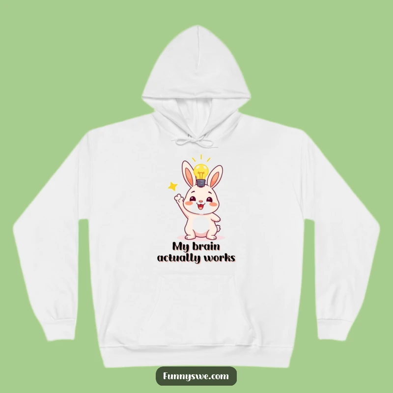 Funny Bunny Coding Hoodie: Cozy and Hilarious Celebration of Software Deployment Success