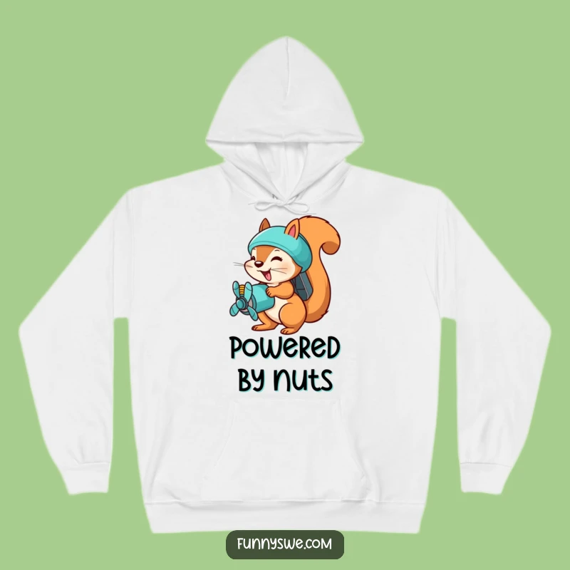 Funny Squirrel Uploader Hoodie - Cozy & Fast Tech Gear