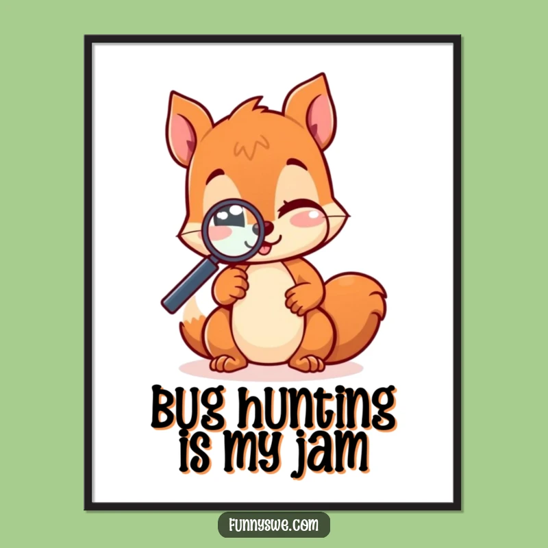 Funny Free Printable Wall Art Kawaii Squirrel Website Tester Wink Downloadable Decor