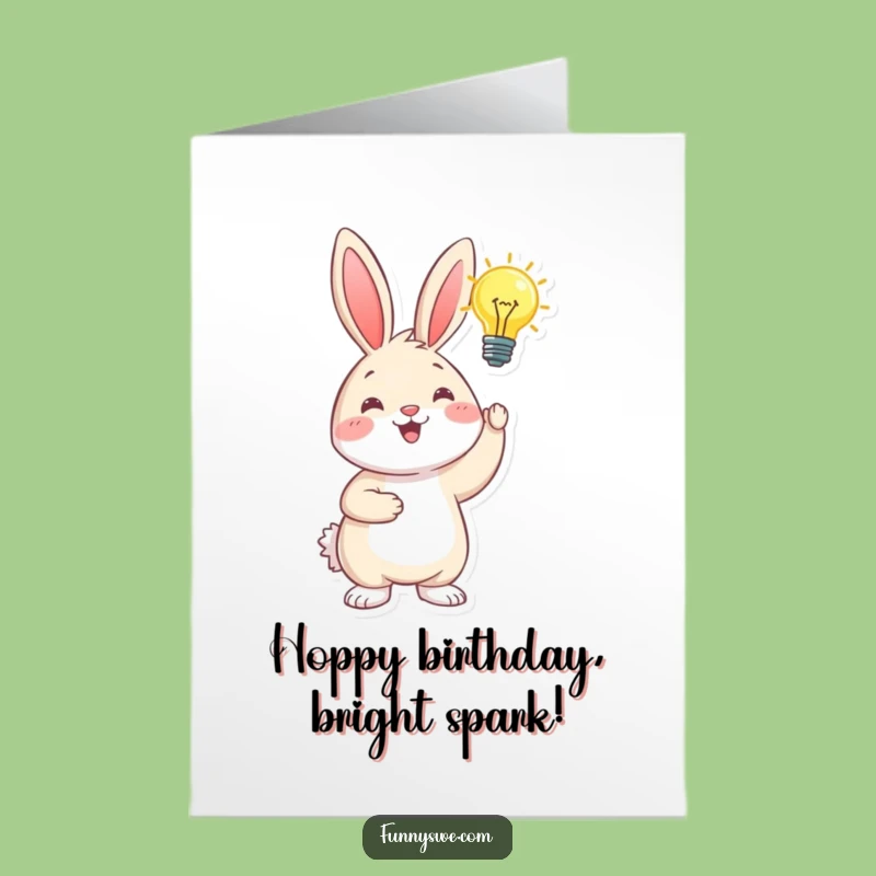 Free Printable Funny Bunny Birthday Card: Inspired Idea Downloadable Greeting