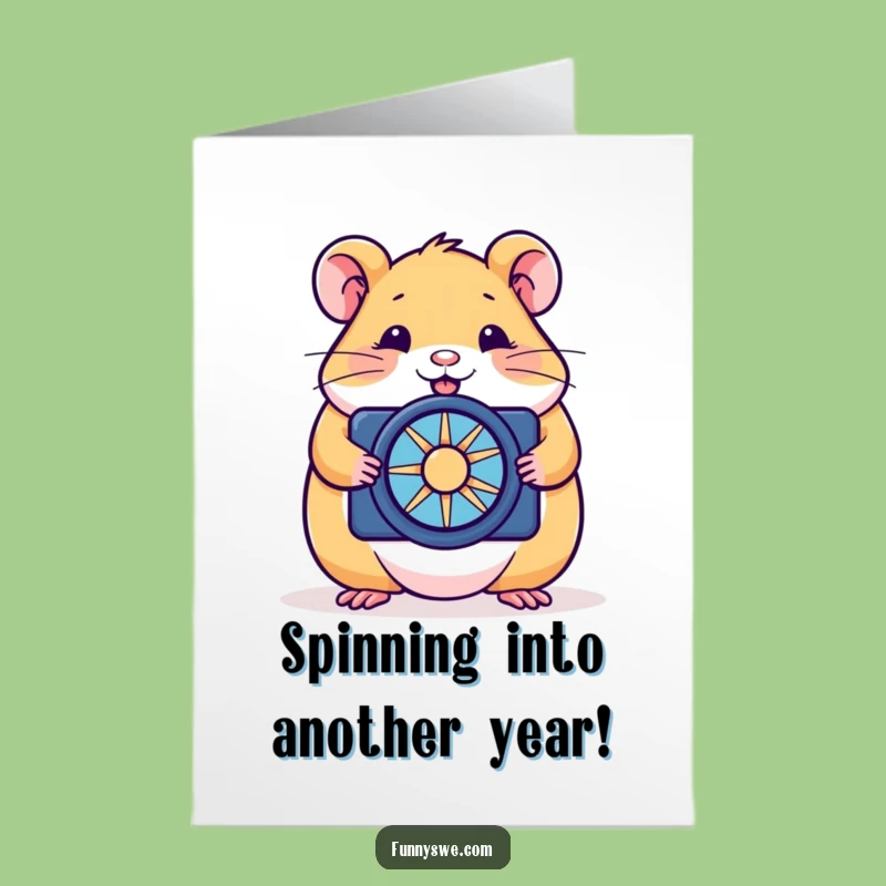 Free Printable Funny Hamster Birthday Card: Techy Downloadable Gift for Geeks!