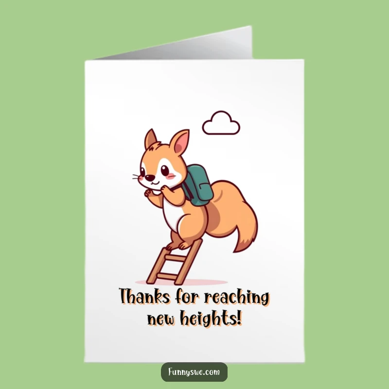 Free Printable Squirrel Tech Thanks Card - Funny Downloadable Gift for IT Support