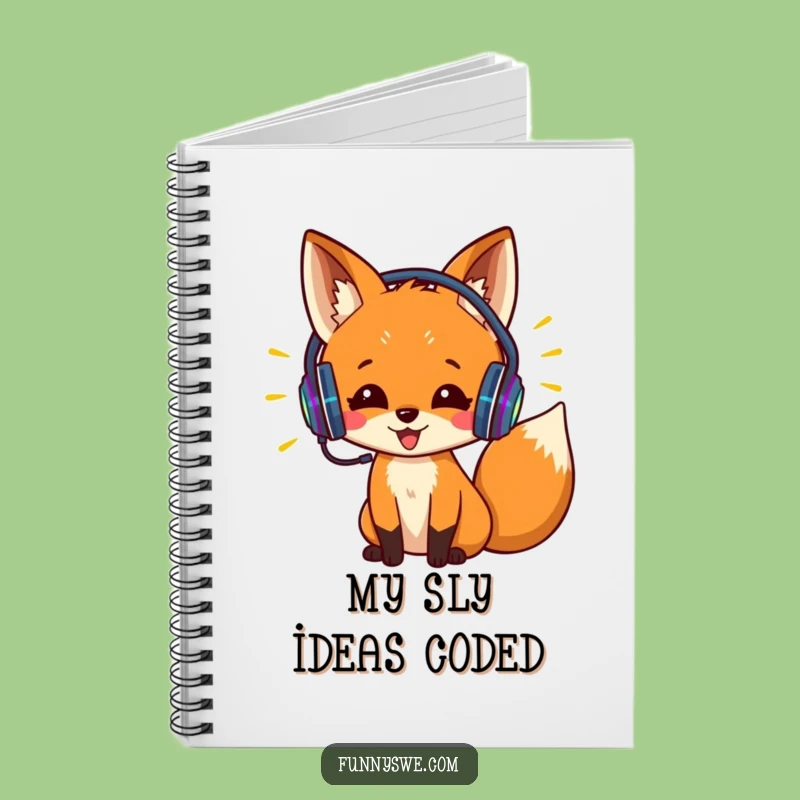 Funny Fox Coder Notebook: Jot Down Code Ideas - Hilarious Tech Gift!