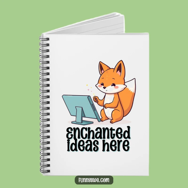Kawaii Fox Web Designer Notebook - Jot Down Magical Ideas!