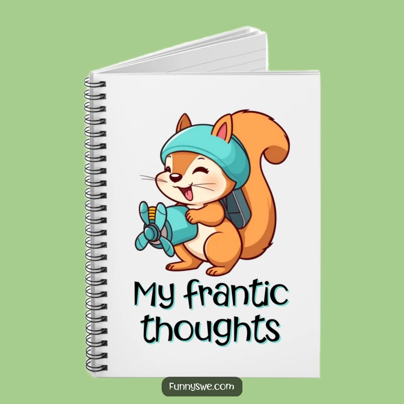 Funny Squirrel File Uploader Notebook - Busy Organizer