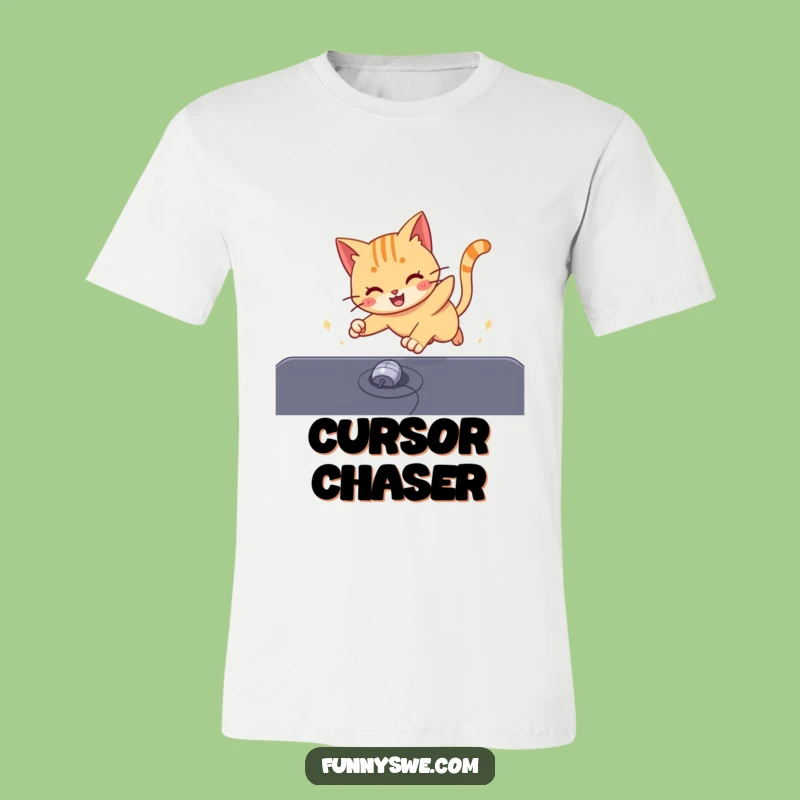 Funny Cat Cursor T-Shirt: Humorous Tee for Playful Techies