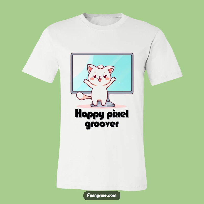 Funny Kawaii Tech Dancer T-Shirt - Happy Screen Time Humor Tee Gift