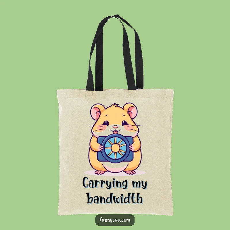 Funny Hamster Web Dev Tote Bag: Hilarious Carry-All for Techies